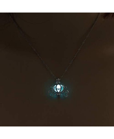 Luminous Hollow Pumpkin Carriage Necklaces & Pendants for Women Glowing Chain Necklace Dropshipping Gifts $10.45 Pendant Neck...