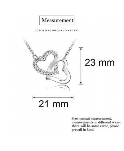 1 Set Diamond Crystal Necklace Earrings Bracelet Ring Heart-shaped Elegant Women Jewellery Set of Pendant (Silver) $9.14 Jewe...