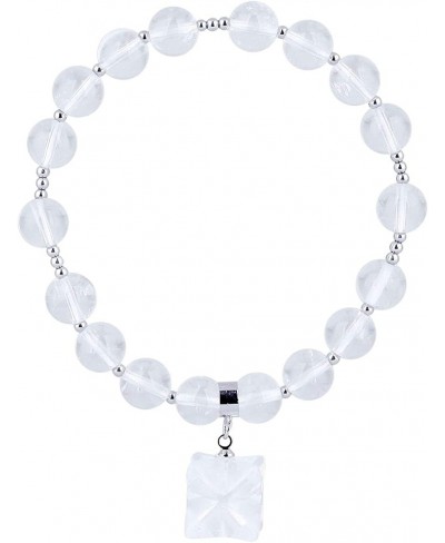 Merkaba Stone Bracelet for Women Men Healing Crystal Round Bead Stretch Wristband 7" Strand $16.62 Stretch