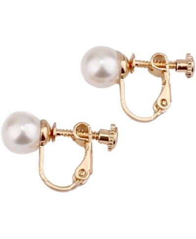 Briadl Wedding Clip Earrings No Pierced Silver/Gold Plated Charm Jewelry Pearl earrings $12.82 Clip-Ons