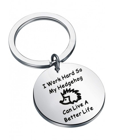 Hedgehog Lover Gift My Hedgehog Can Live A Better Life Keychain $16.53 Pendants & Coins