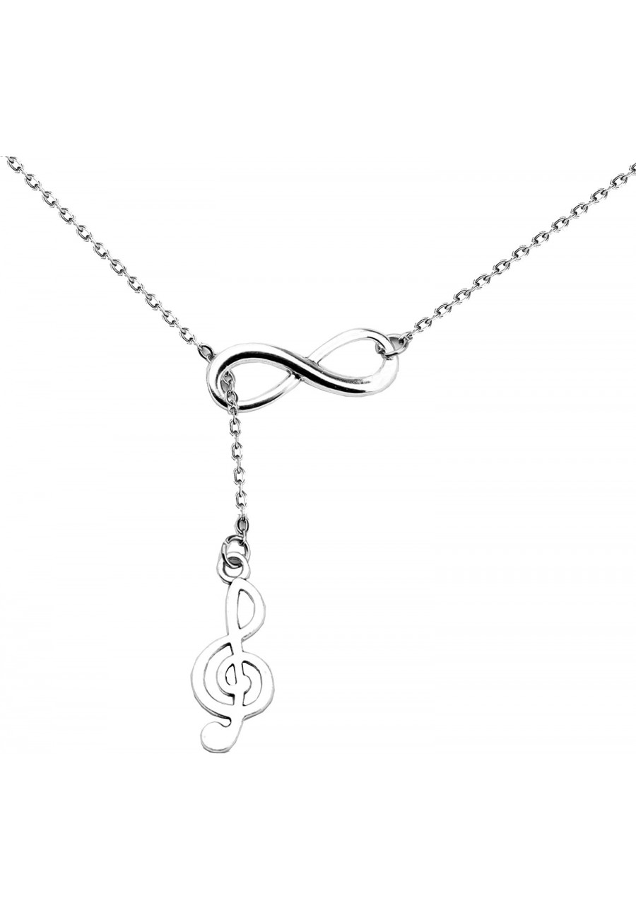 Musical Note Infinity Lariat Y Necklace for Women Girls Music Lovers Gift $9.95 Y-Necklaces