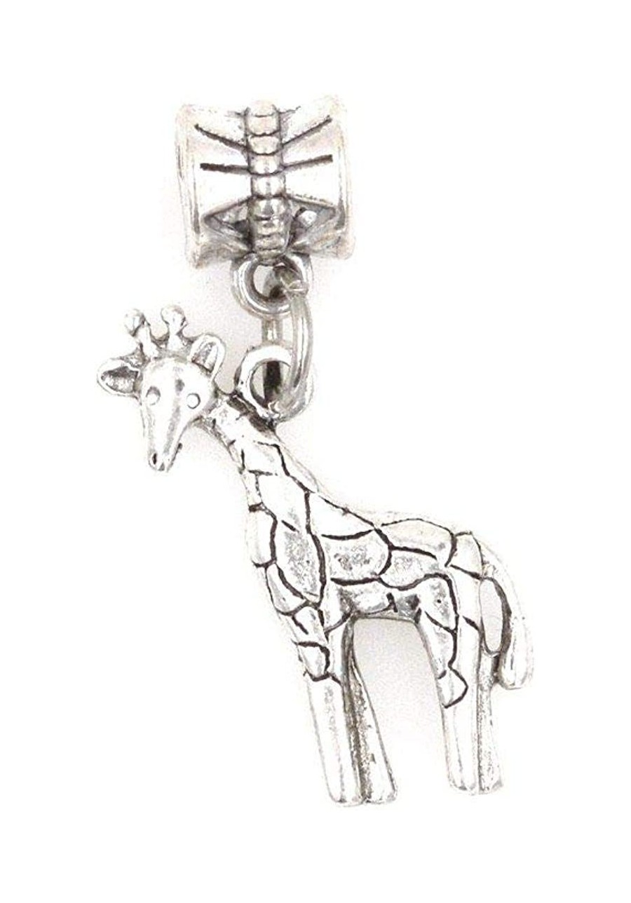 Giraffe Dangling European Bead Charm 91V $9.68 Charms & Charm Bracelets