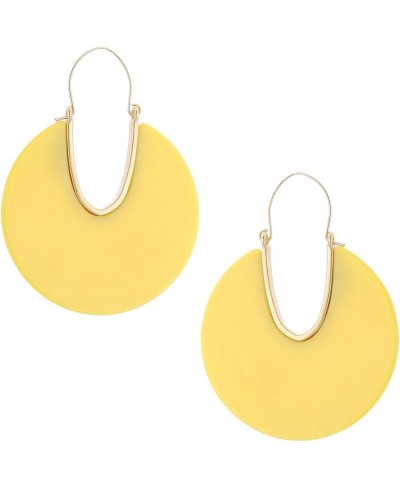 Women's Lucite Solid Disc Dangle Hoop Earrings 2.5 $18.41 Jewelry Sets