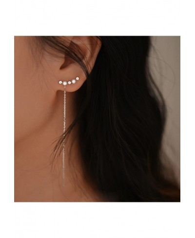 925 Sterling Silver Dangle Earrings for Women Plated 14K Gold Chain Tassel Earrings Long Drop Threader Fringe Earrings $11.34...