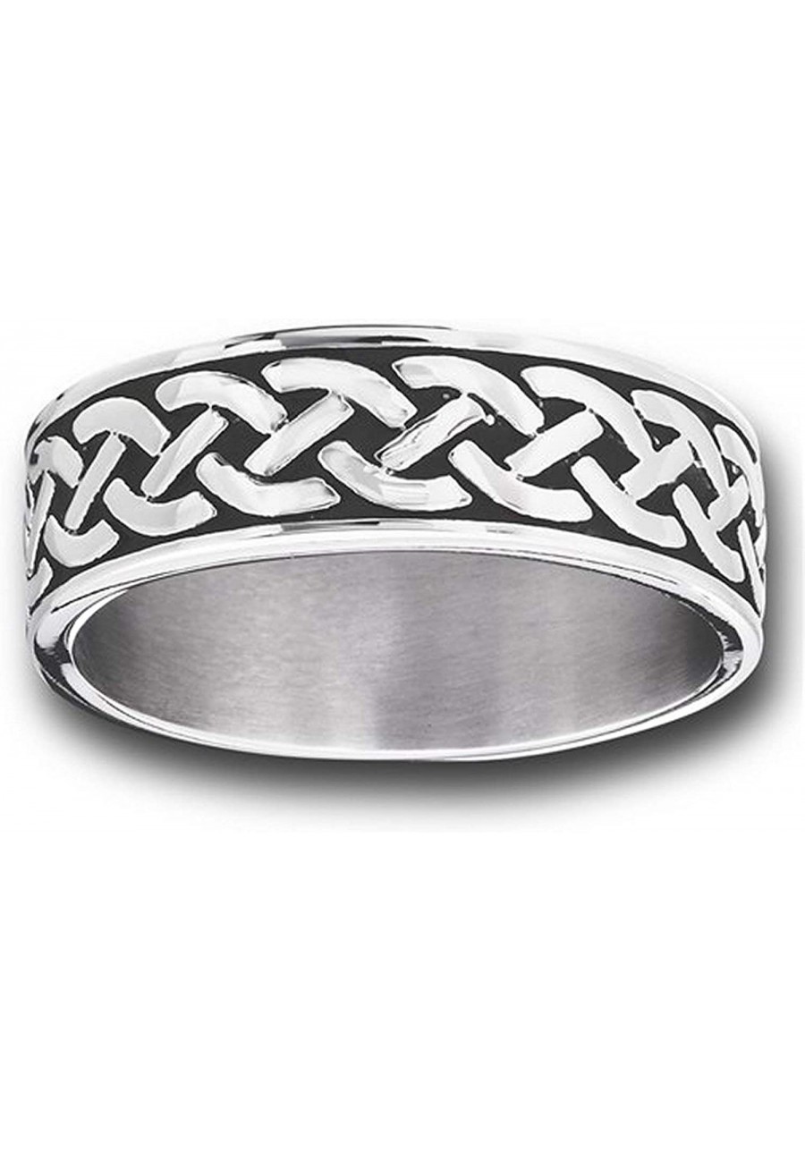 Norse Style Celtic Knot Ring Mens Womens Stainless Steel Viking Band Sizes 9-15 $15.08 Bands