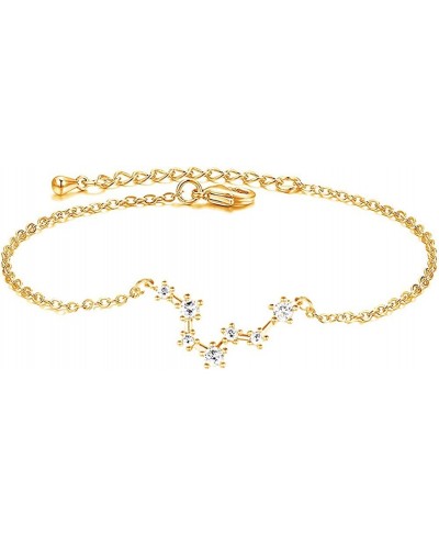Zodiac Ankle Bracelets 18K Real Gold Plated Anklets or Bracelets Birthday Gifts for Women Beach Accessories for Vacation $14....