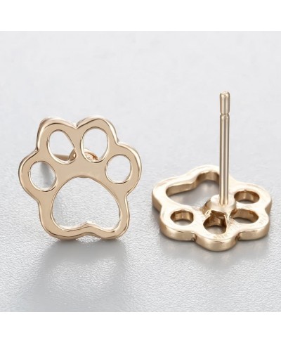 Cat Dog Puppy Paw Print Animal Piercing Stud Earring Christmas Girls Women Pet Lovers Gift $9.88 Stud