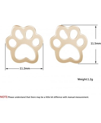 Cat Dog Puppy Paw Print Animal Piercing Stud Earring Christmas Girls Women Pet Lovers Gift $9.88 Stud