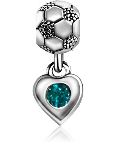 Football Ball Love Heart Soccer FIFA World Cup Sport Charms for Bracelets Women Men Girls Jewelry Christmas Halloween Gifts $...