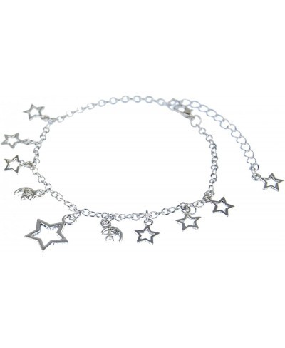 Sun Moon Stars Anklet Silver Star Girls Women Summer $39.24 Anklets