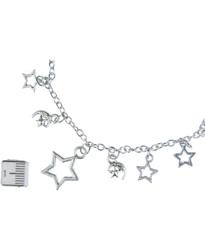 Sun Moon Stars Anklet Silver Star Girls Women Summer $39.24 Anklets