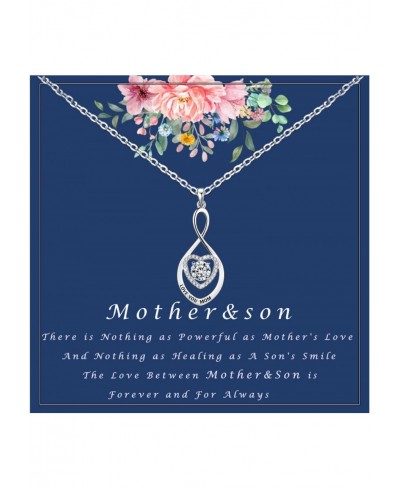Mother's Day Gifts Infinity Heart Necklace for Women gifts for Mom/Grandma/Nana/Aunt $16.53 Pendant Necklaces