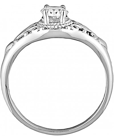 Clarissa - 1.0ct Oval-Cut Russian Ice on Fire CZ Engagement Promise Ring 925 Silver 3191 $19.18 Engagement Rings