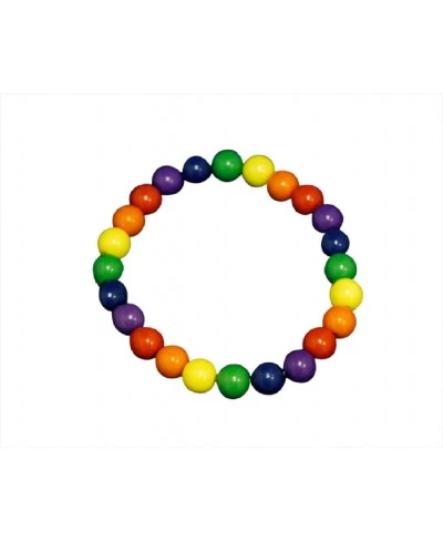 25 Pack Gay Pride Rainbow Beaded Bracelets (25 Bracelets - Individually Bagged) $34.07 Stretch