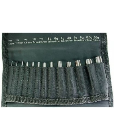 13 Piece Surgical Steel Concave Ear Stretching Taper Kit (18 Gauge - 00 Gauge) $47.90 Piercing Jewelry