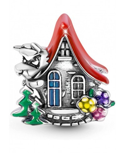 Fairy Tale House Charm Bead Sterling Silver Fit Bracelet/Necklace Gift For Women Girls Wife Daughter $19.39 Charms & Charm Br...