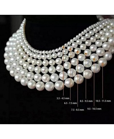 Freshwater Cultured Round Pearl Set 7-9mm Necklace Bracelet and Earrings with 925 Sterling Silver Women Gifts $31.25 Jewelry ...