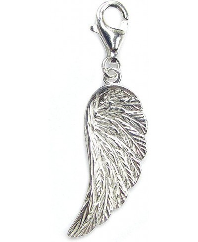 Sterling Silver Angel Wing European Style Clasp Charm $21.39 Charms & Charm Bracelets