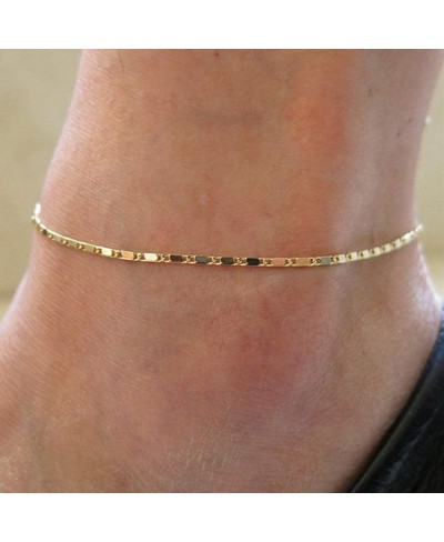 Boho Turquoise Anklets Chain Silver Beach Bead Foot Bracelets Jewelry for Women and Girls (Gold 3) $9.55 Anklets