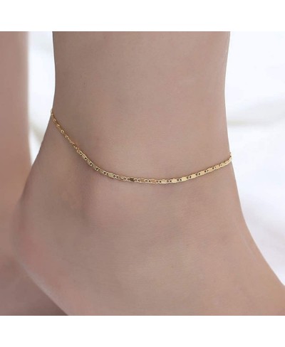 Boho Turquoise Anklets Chain Silver Beach Bead Foot Bracelets Jewelry for Women and Girls (Gold 3) $9.55 Anklets