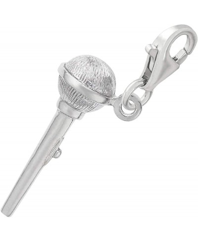 Microphone Charm with Lobster Clasp Sterling Silver $30.74 Charms & Charm Bracelets