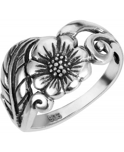 925 Sterling Silver Karen's Flower Ring (Comes in Colors) $18.42 Statement