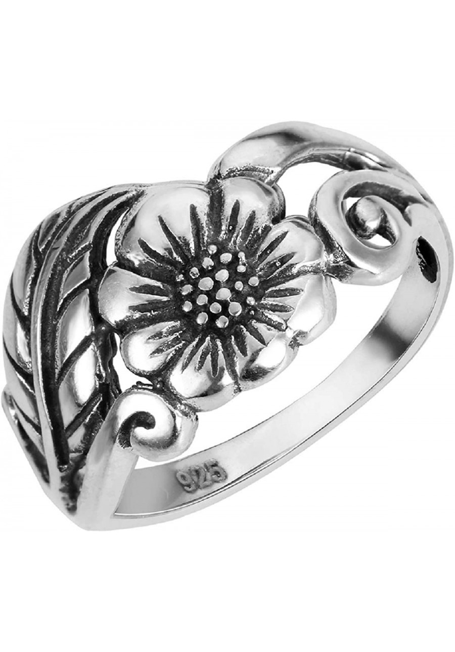 925 Sterling Silver Karen's Flower Ring (Comes in Colors) $18.42 Statement