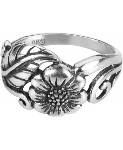 925 Sterling Silver Karen's Flower Ring (Comes in Colors) $18.42 Statement