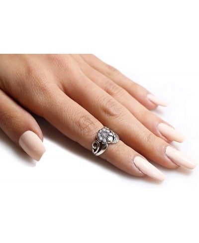 925 Sterling Silver Karen's Flower Ring (Comes in Colors) $18.42 Statement