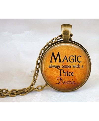 Magic always comes with a Price Dearie - Rumpelstiltskin Quote - Fairytale Pendant - Once Upon a Time - Magic Spell Pendant $...