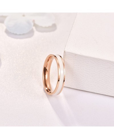 3 Pcs Stainless Steel Rings for Women Girls Celtic Rose Gold Wishbone Chevron Ring Silver Cubic Zirconia Ring Set Size 6-9 $1...