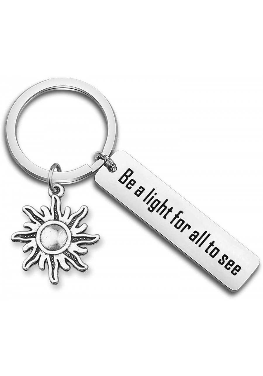 Sun Keychain Be A Light for All to See Inspirational Jewelry Graduation Gift $14.16 Pendants & Coins