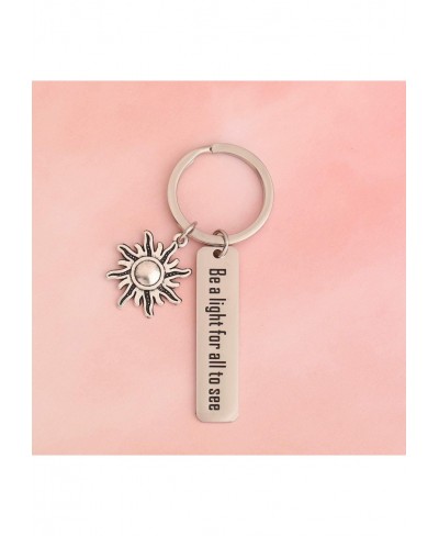 Sun Keychain Be A Light for All to See Inspirational Jewelry Graduation Gift $14.16 Pendants & Coins