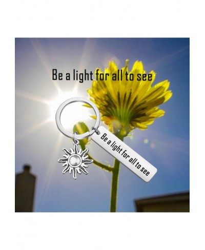 Sun Keychain Be A Light for All to See Inspirational Jewelry Graduation Gift $14.16 Pendants & Coins