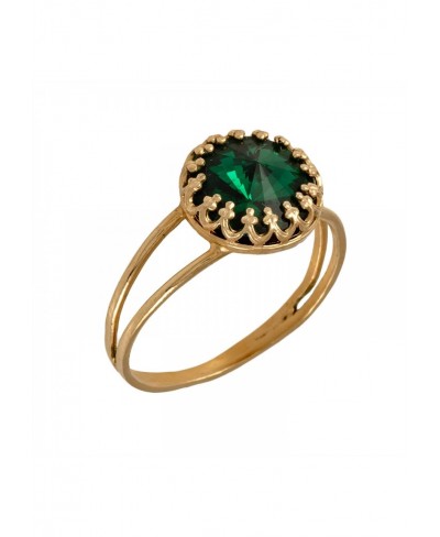 Emerald Ring Stacking Ring Emerald Jewelry Gold Ring $40.99 Stacking