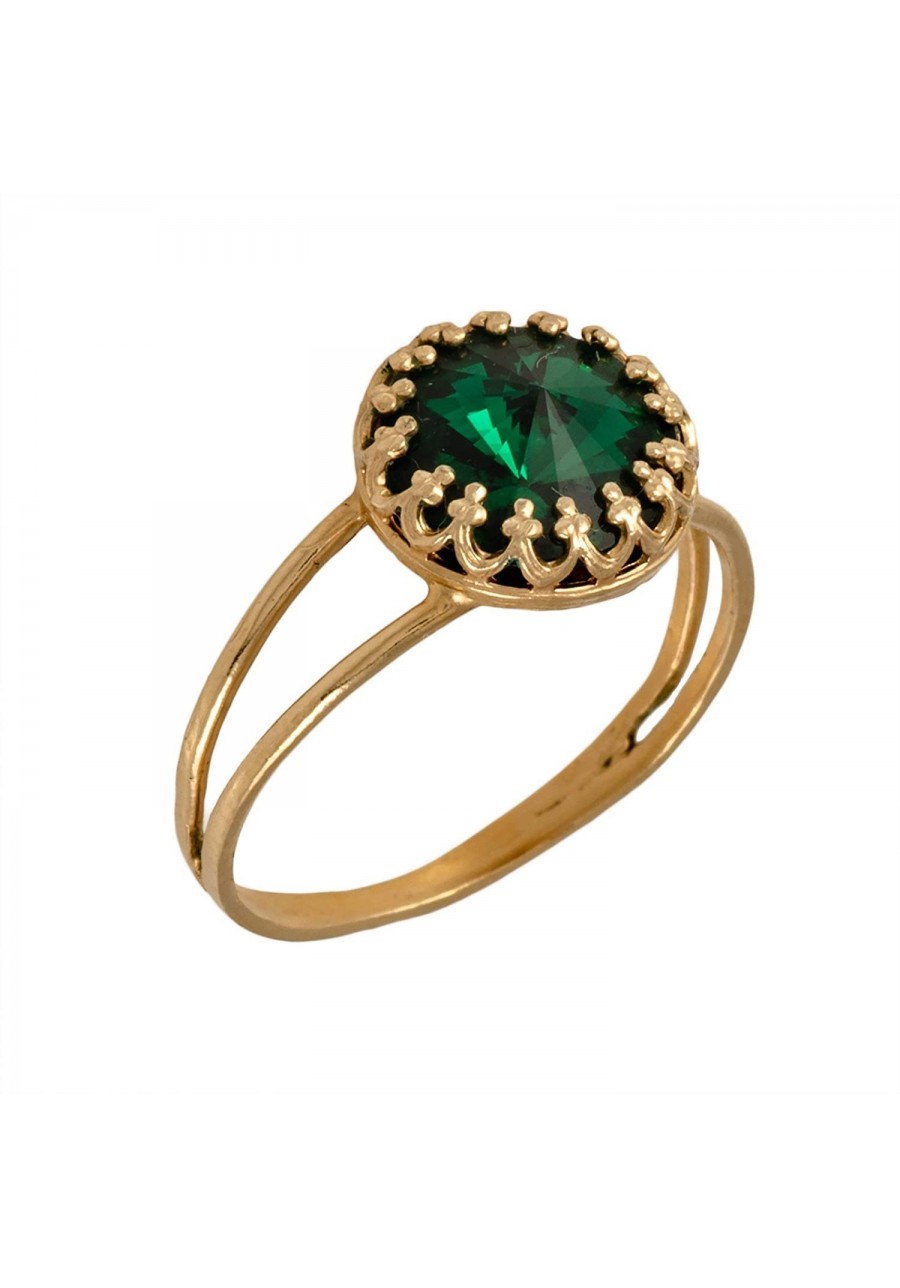 Emerald Ring Stacking Ring Emerald Jewelry Gold Ring $40.99 Stacking