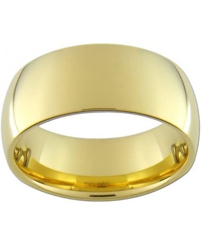 9mm Gold Color Tungsten Carbide Ring (Full and Half Sizes 5-15) $41.80 Statement