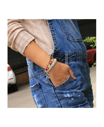 Tila Braided Bracelet Women Strand Bracelet Colorful Handmade Friendship Bracelet (Colorful A) $13.55 Stretch