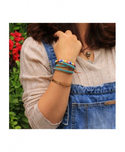 Tila Braided Bracelet Women Strand Bracelet Colorful Handmade Friendship Bracelet (Colorful A) $13.55 Stretch