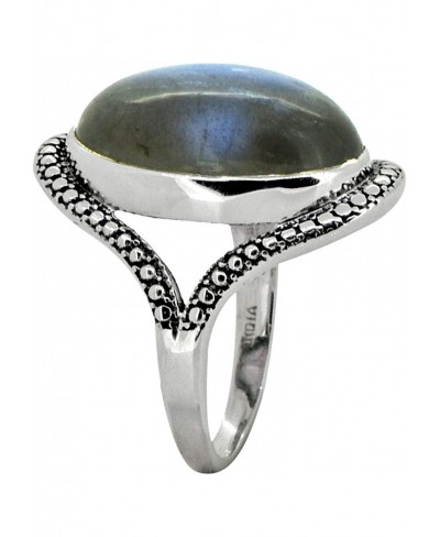 Labradorite Solid 925 Sterling Silver Statement Ring Jewelry $33.68 Statement