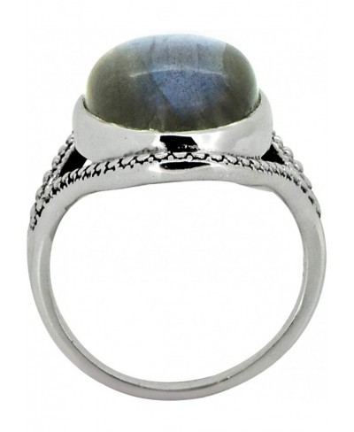 Labradorite Solid 925 Sterling Silver Statement Ring Jewelry $33.68 Statement