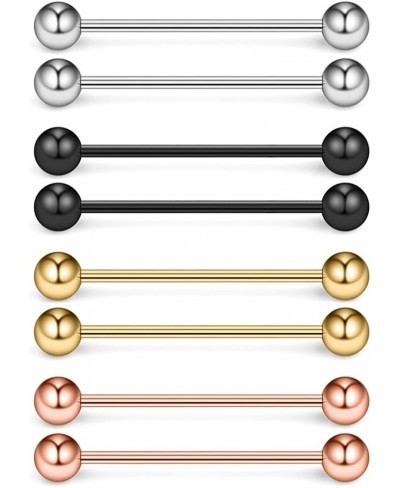 4PRS(8PCS) 16G Mix Color Short Industrial Barbell Cartilage Earring Retainer Body Piercing Jewelry 1 1/8 Inch(28mm) $7.97 Pie...