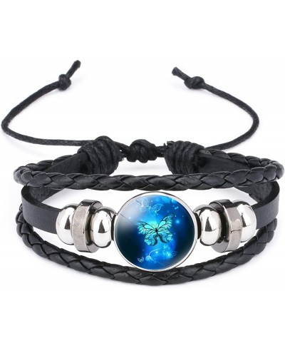 Adjustable Butterfly Braided Leather Bracelet - Cute Bangle Bracelets Jewelry for Women The Best Gifts for Women $13.92 Bangle