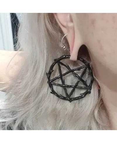 2PCS Pentagram Ring Ear Weights for Stretched Ears Gauges Ear Plugs Body Piercing Tunnels 316 Stainless Steel Hypoallergenic ...