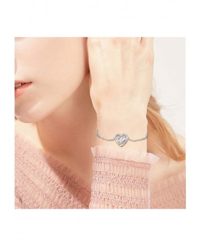 Sterling Silver Lucky Horse Bracelet for Her Love Heart Horse Chain Charm Bracelets Jewelry Gifts for Women Girls $29.63 Link