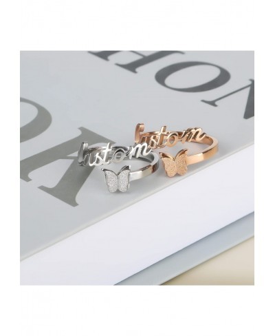 name rings personalized/name rings for women/custom ring/Don't make your fingers green.Adjustable size ring perfect for your ...