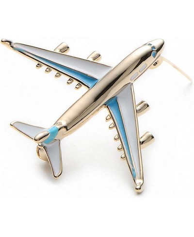 Alloy Airplane Brooch Pins Enamel Red Blue Plane Luxury Brand Brooches $11.49 Brooches & Pins